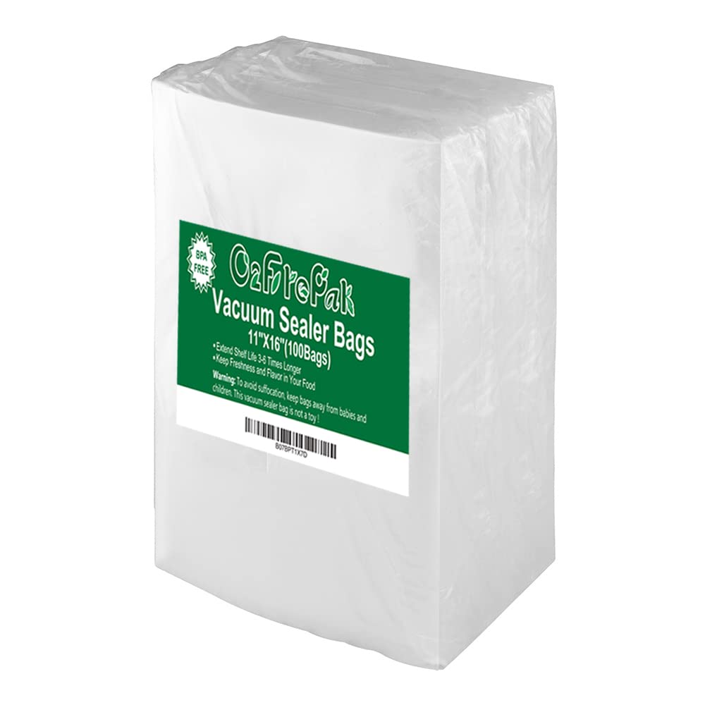 O2frepak Quart 8"x12" Vacuum Sealer Bags 100ct for Food Storage