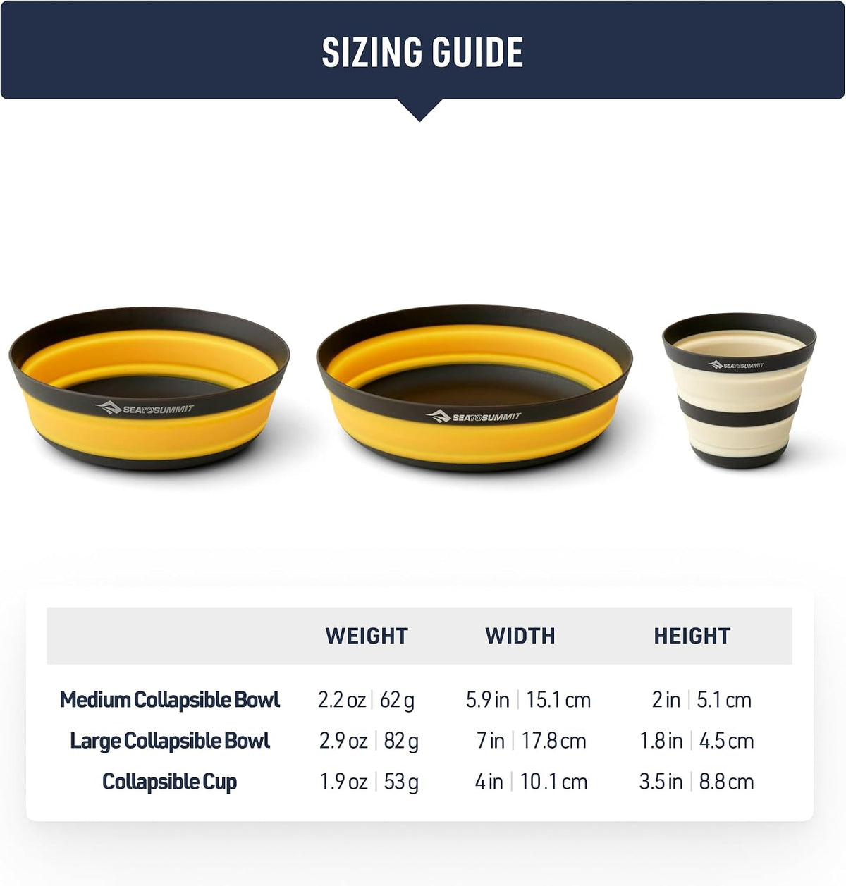 Sea to Summit Frontier Dinnerware Set, 2P (2 Med Bowls, 2 Lg Bowls, 2 Cups)