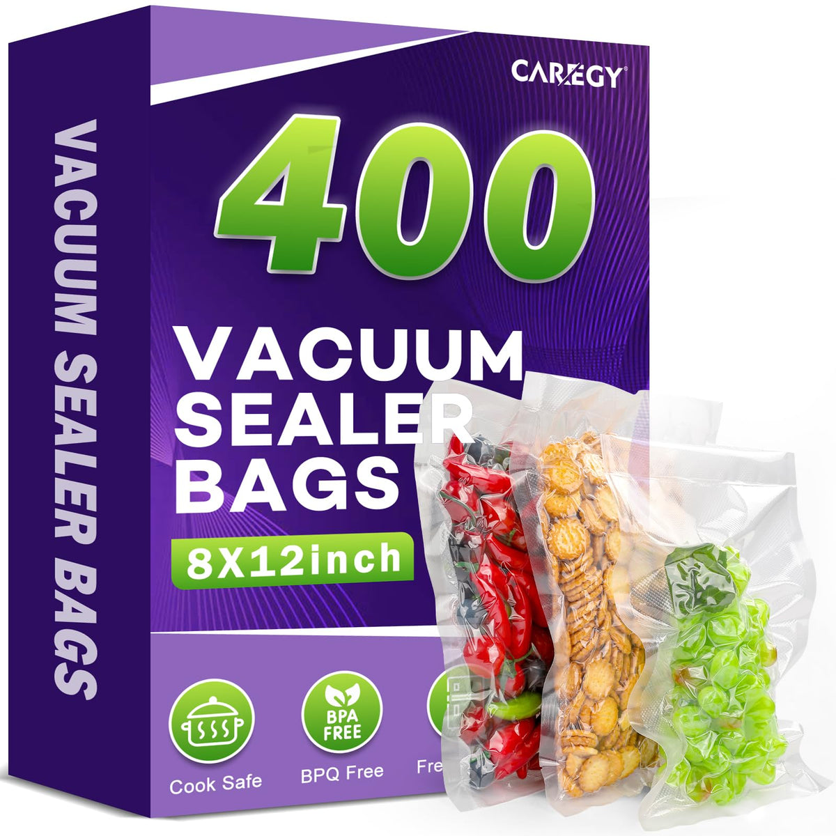 CAREGY Vacuum Sealer Bags 200 Quart