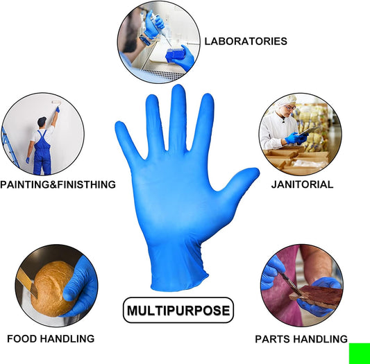 PEIPU Nitrile Disposable Gloves,Powder Free, Cleaning Service Gloves, Latex Free