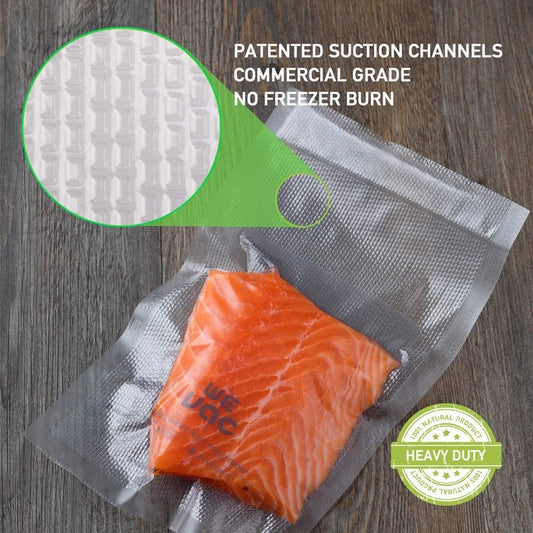 Wevac 150 Pint 6"x10" & 150 Quart 8"x12" Vacuum Sealer Bags, Keeper Box