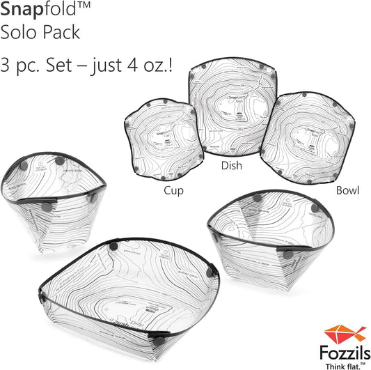 Fozzils Snapfold™ Solo Pack (Cup, Bowl, Dish)