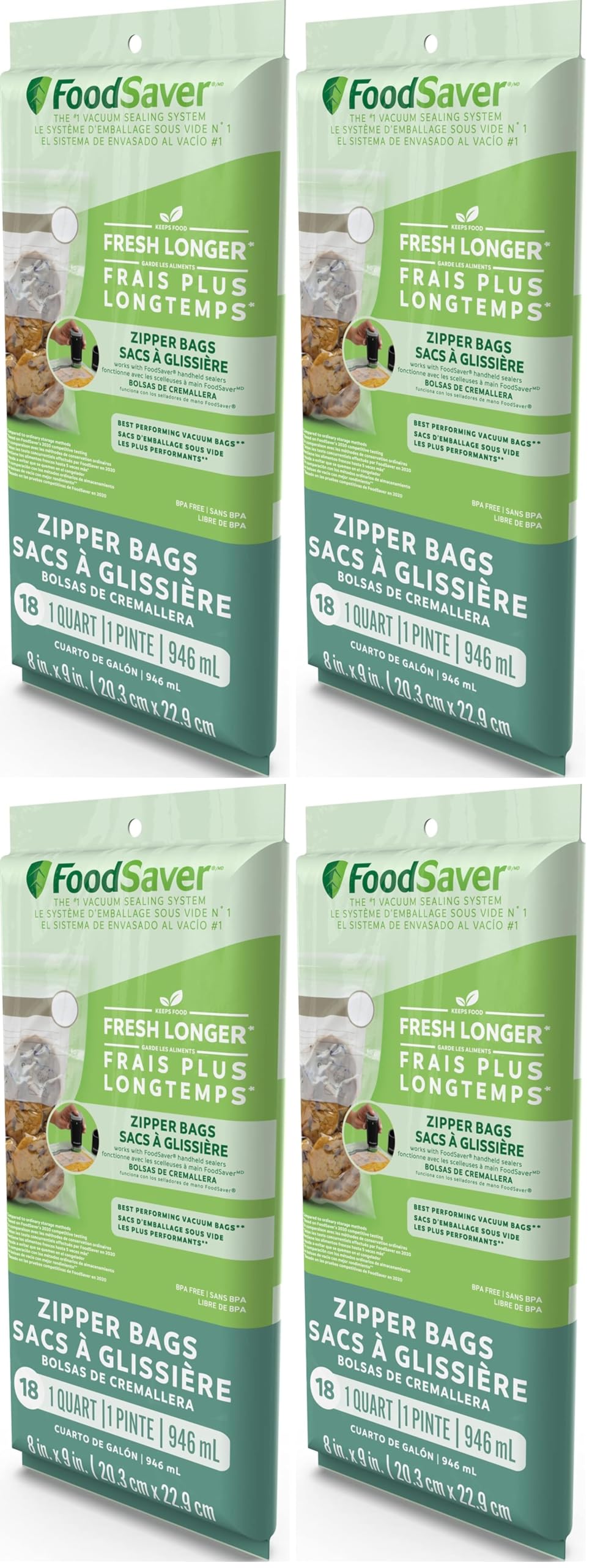 FoodSaver 1-Gallon Vacuum Zipper Bags