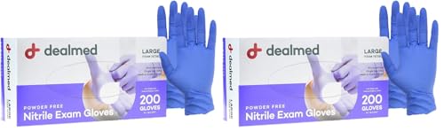 Dealmed Nitrile Exam Gloves - Latex Free - Medium - 200 Count