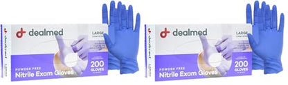 Dealmed Nitrile Exam Gloves - Latex Free - Medium - 200 Count