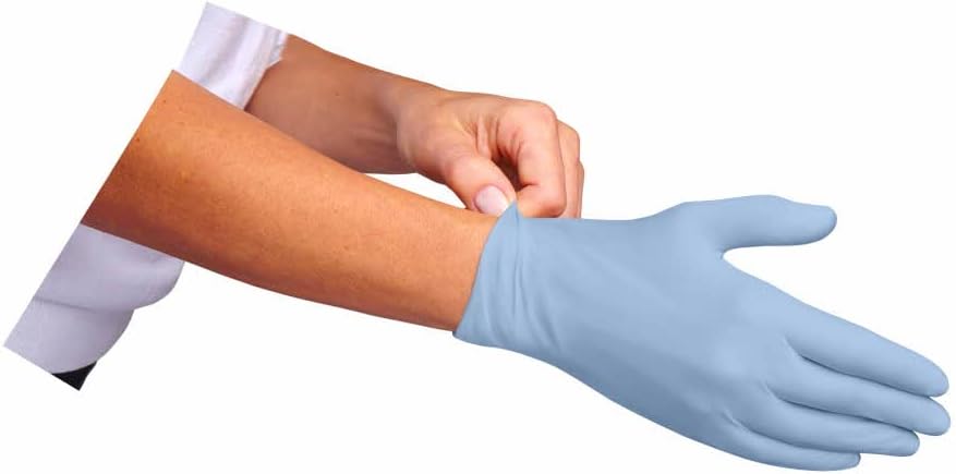 Curad Nitrile Exam Gloves, Durable, Powder Free, Chemical Resistant, One Size Fits Most, 100 Count