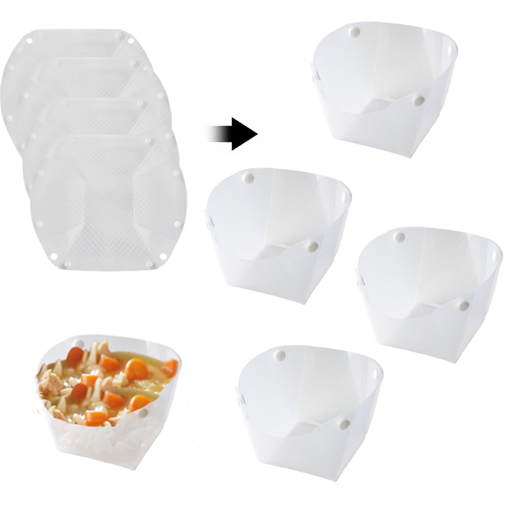 OULIGET Collapsible Bowl Set of 4,Portable Camping Tableware,Snapfold Plastic Bowls,Food Grade Material Free Folding Bowl for Outdoor Camping Hiking Family Picnic Gatherings Business.