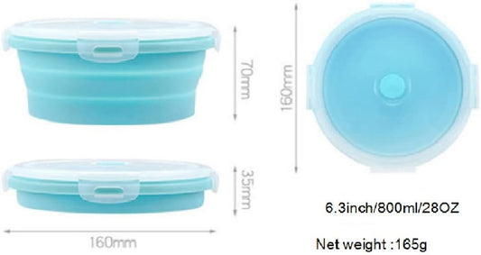 Collapsible Containers with Lid 27OZ Foldable Bowl 800ml