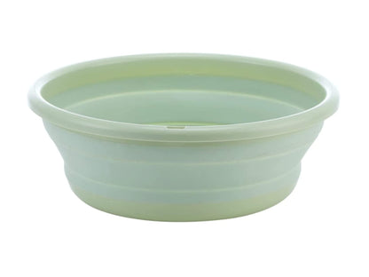 10" Multi-Purpose Collapsible Dish Tub Bowl BPA-Free Round Lightweight Collapsible Wash Basin (Blue)