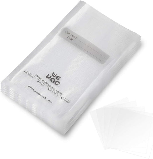 Wevac Vacuum Sealer Bags 6x10" 100 Pint for Food Saver Vacuum Seal Machine