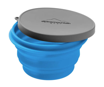 Collapsible Silicone Bowl (Large (Blue))