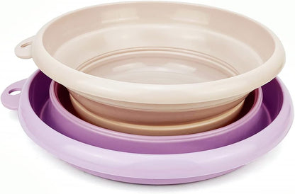 CARTINTS 2Pack Collapsible Wash Basin Collapsible Dish Tub Portable Sink,Space Saving for Dishing, Fruit, and Camping, Hiking and Home