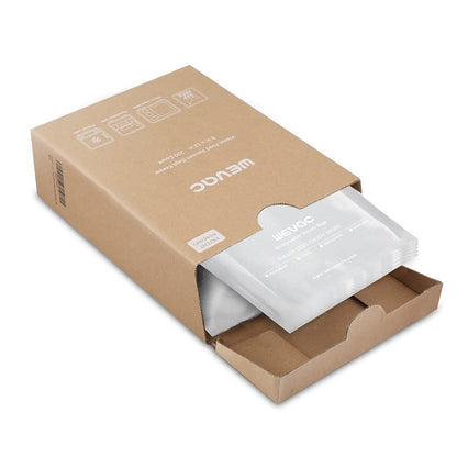 Wevac 8"x12" Vacuum Sealer Bags for Food, 200 Precut Quart Bags, Keeper Box