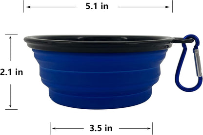 Collapsible Dog Bowl, 10 Pack, Portable, Safe, Reusable, Suitable for Indoor and Outdoor Activities