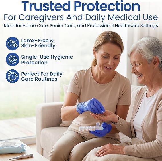 ProCure Disposable Nitrile Gloves - Latex & Powder Free - 200 Ct