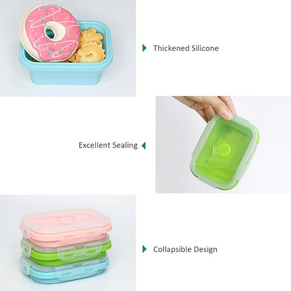 Alimat PluS 11.8oz Silicone Collapsible Travel Food Containers 3 Pack