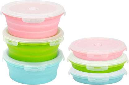 Collapsible Containers with Lid 27OZ Foldable Bowl 800ml