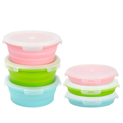 Collapsible Containers with Lid 27OZ Foldable Bowl 800ml
