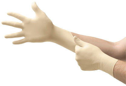Ansell Microflex Diamond Grip MF-300 Disposable Latex Gloves for Automotive, Healthcare, Machinery Industries