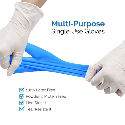 Jointown Basic Vinyl Exam Gloves, Latex-Free, Powder-Free, Disposable, Small, Case of 1,000, Blue
