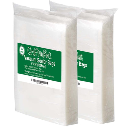 O2frepak Quart 8"x12" Vacuum Sealer Bags 200ct for Food Storage