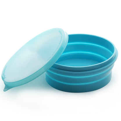IYYI Collapsible Bowl for Camping, Silicone Collapsible Bowl with Lid