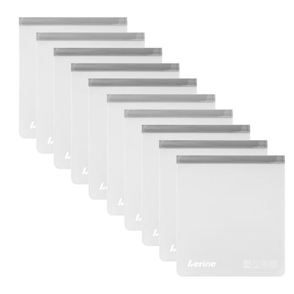 Lerine 5 Pack Reusable 2 Gallon Freezer Bags Dishwasher Safe