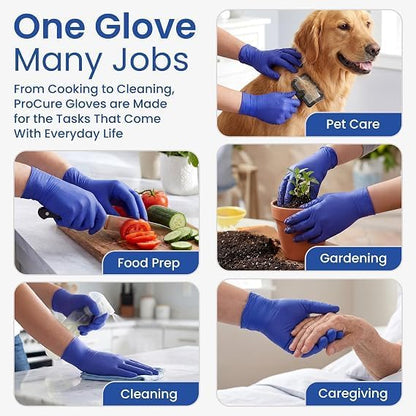 ProCure Disposable Nitrile Gloves - Latex & Powder Free - 200 Ct