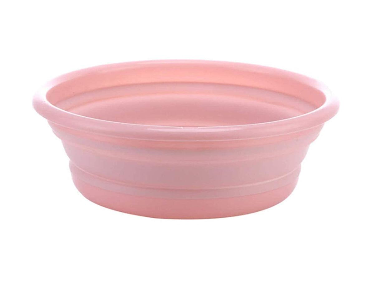 10" Multi-Purpose Collapsible Dish Tub Bowl BPA-Free Round Lightweight Collapsible Wash Basin (Blue)