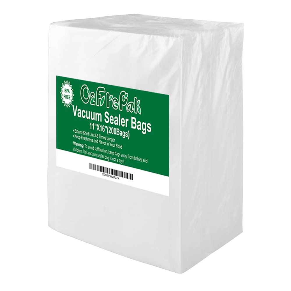 O2frepak Quart 8"x12" Vacuum Sealer Bags 200ct for Food Storage