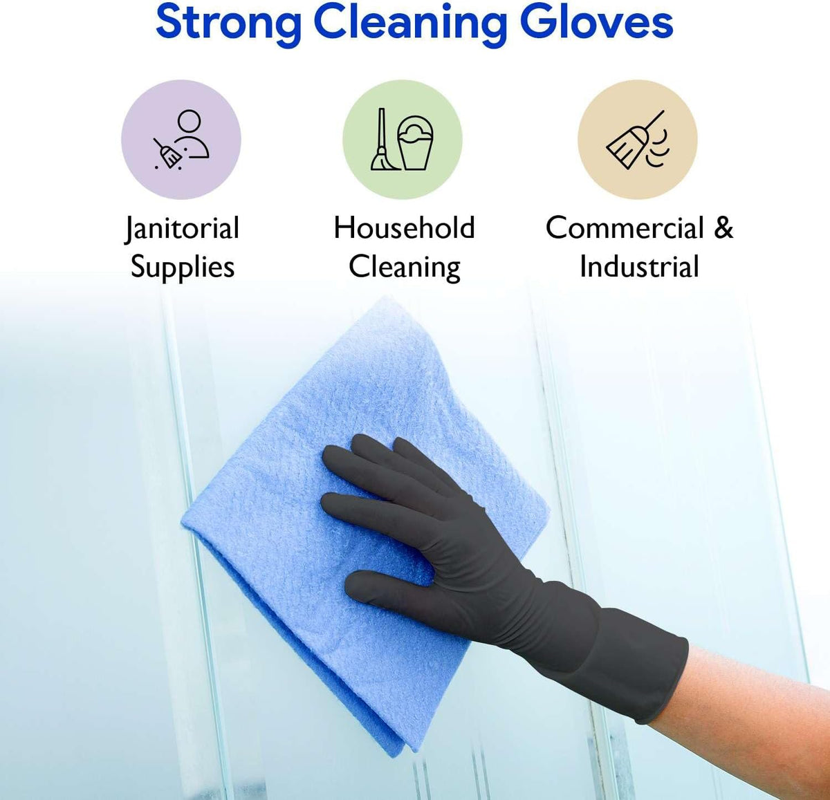 Black Nitrile Disposable Gloves | 200-Pack | Latex-Free for Medical, Surgical, Cleaning, Food Prep, Cooking, Tattoo