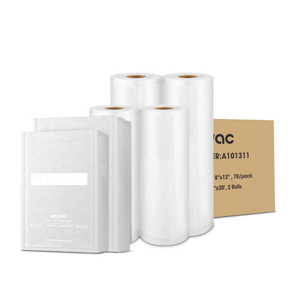 Wevac Vacuum Sealer Bags 6"x10", 200 Pint Bags, Fits Food Saver Sealers