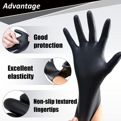 PROMEDIX P Nitrile Disposable Gloves,4mil-100 Count,Gloves Disposable Latex Free,Powder Free for Cooking,Household,Food safe