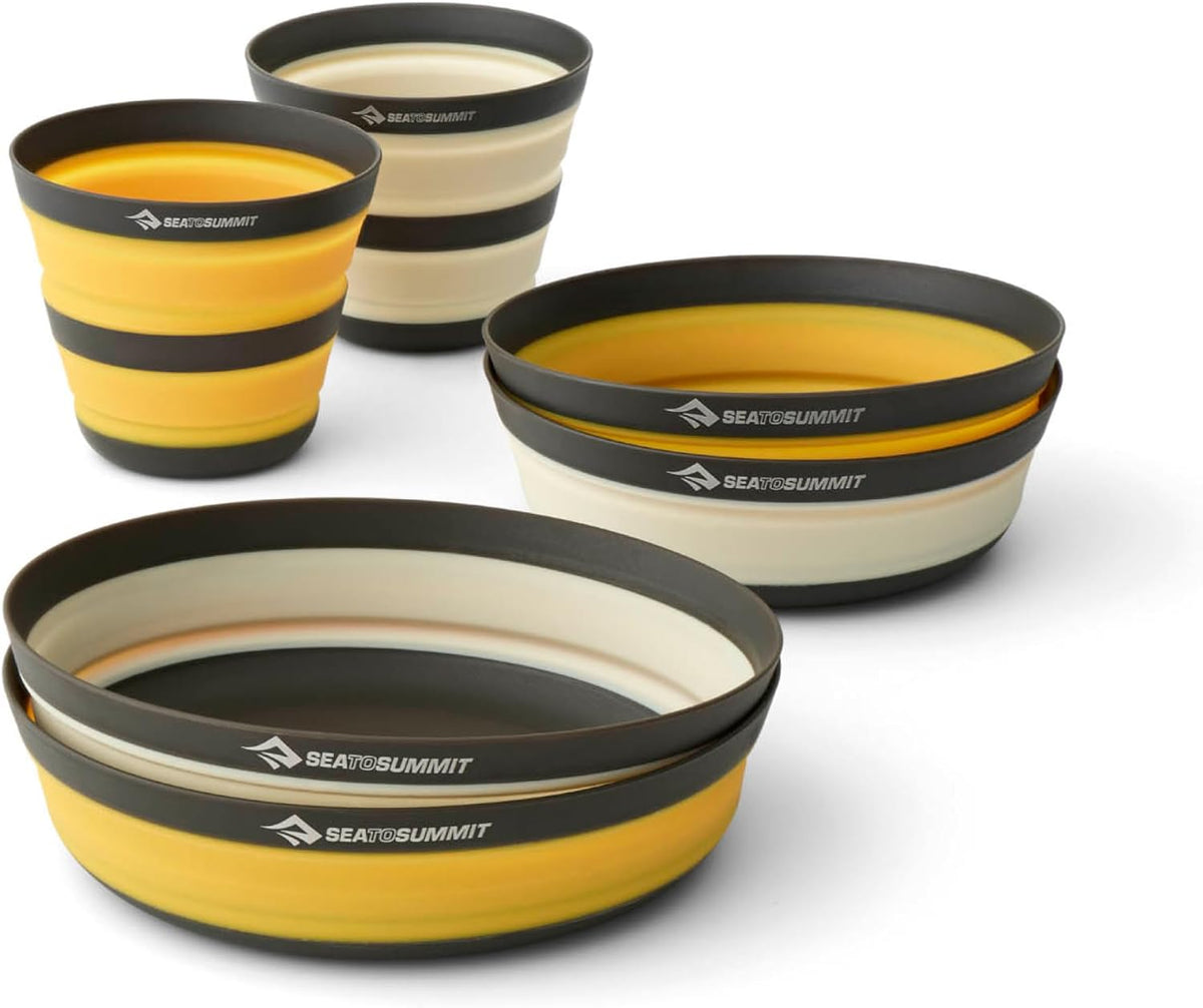 Sea to Summit Frontier Dinnerware Set, 2P (2 Med Bowls, 2 Lg Bowls, 2 Cups)