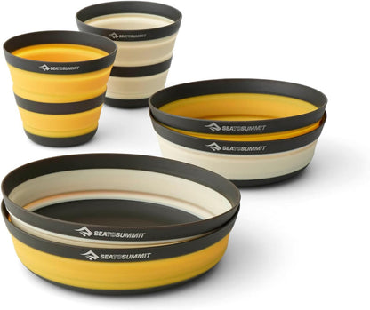 Sea to Summit Frontier Dinnerware Set, 2P (2 Med Bowls, 2 Lg Bowls, 2 Cups)