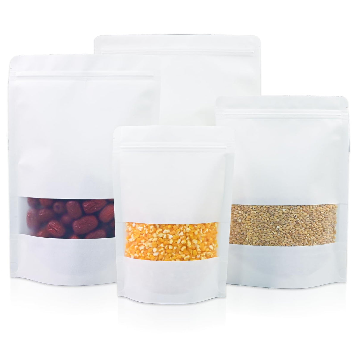 Mylar Bags 2Gallon 30PCS 17"X13" for Food Storage with Oxygen Absorbers&Labels,10Mil Thick Resealable Zipper&Heat Seal Stand Up Pouches for Packaging Long Term,Dried Food,BPA Free