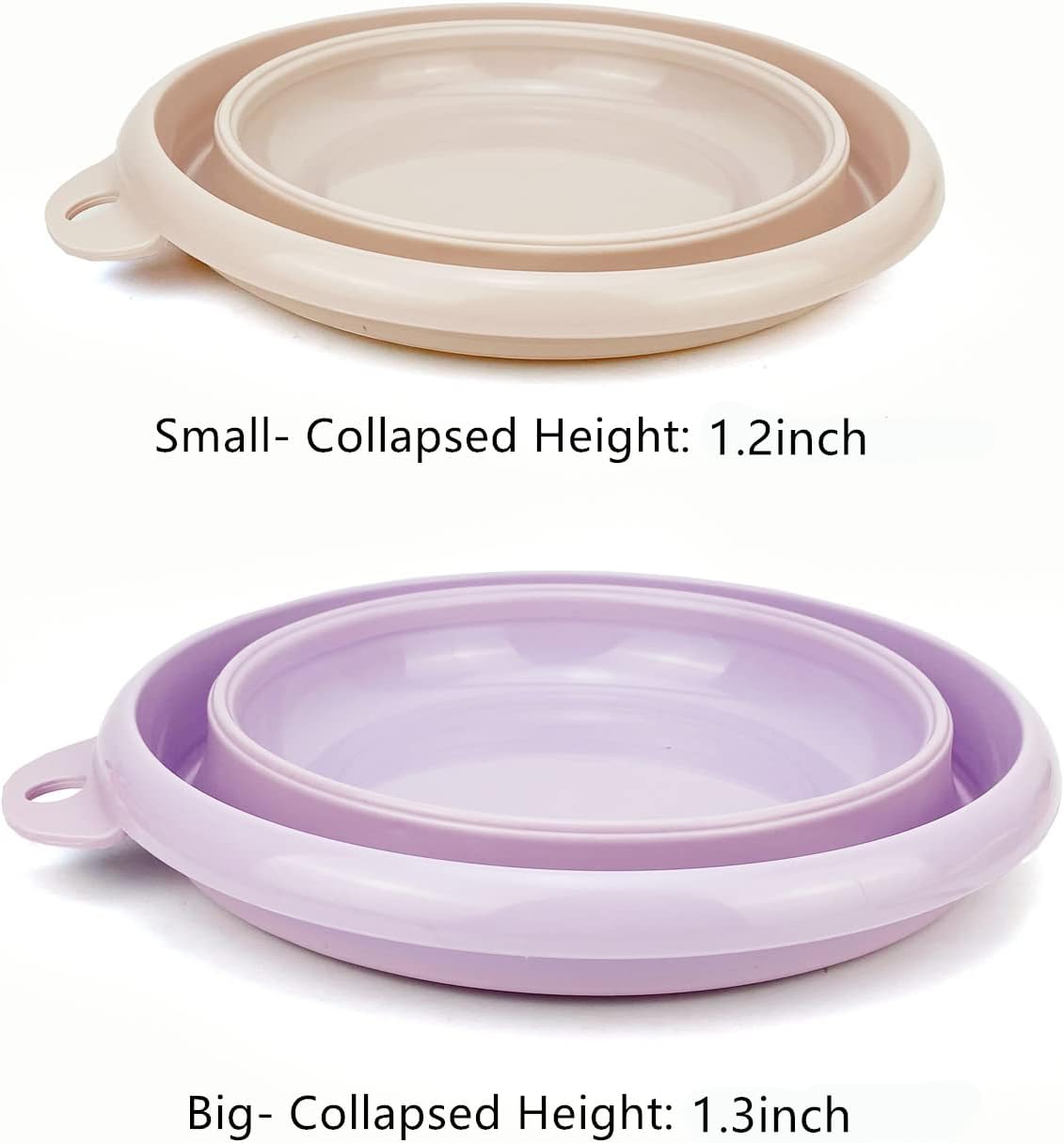CARTINTS 2Pack Collapsible Wash Basin Collapsible Dish Tub Portable Sink,Space Saving for Dishing, Fruit, and Camping, Hiking and Home