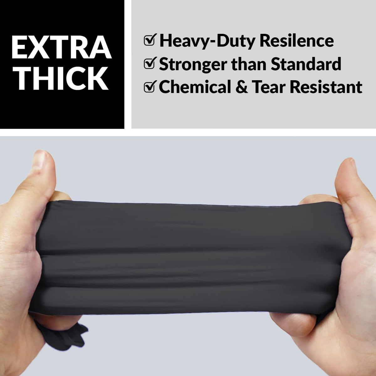 Klex Nitrile Exam Gloves - Medical Grade, Powder Free, Latex Rubber Free, Disposable, Food Safe