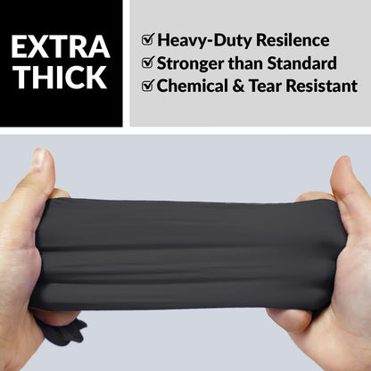 Klex Nitrile Exam Gloves - Medical Grade, Powder Free, Latex Rubber Free, Disposable, Food Safe