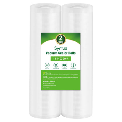 Syntus 2 Rolls 8" x 50' Vacuum Sealer Bags, BPA Free for Food Storage