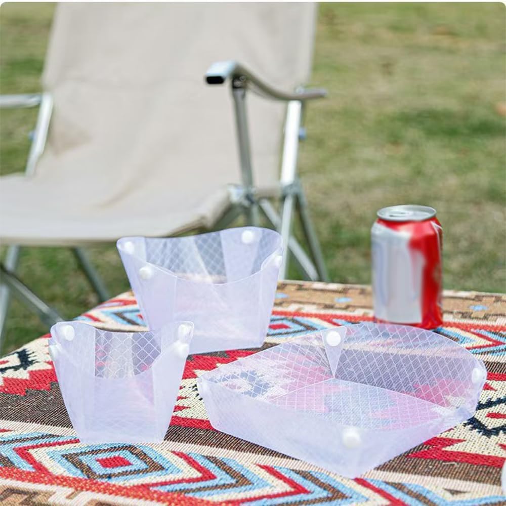 OULIGET Collapsible Bowl Set of 4,Portable Camping Tableware,Snapfold Plastic Bowls,Food Grade Material Free Folding Bowl for Outdoor Camping Hiking Family Picnic Gatherings Business.