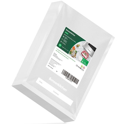 Bonsenkitchen Precut Vacuum Sealer Bags, 100 Gallon 11" x 16" Food Sealer