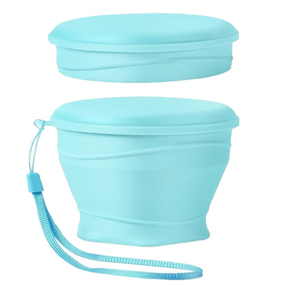 IYYI Collapsible Bowl for Camping, Silicone Collapsible Bowl with Lid