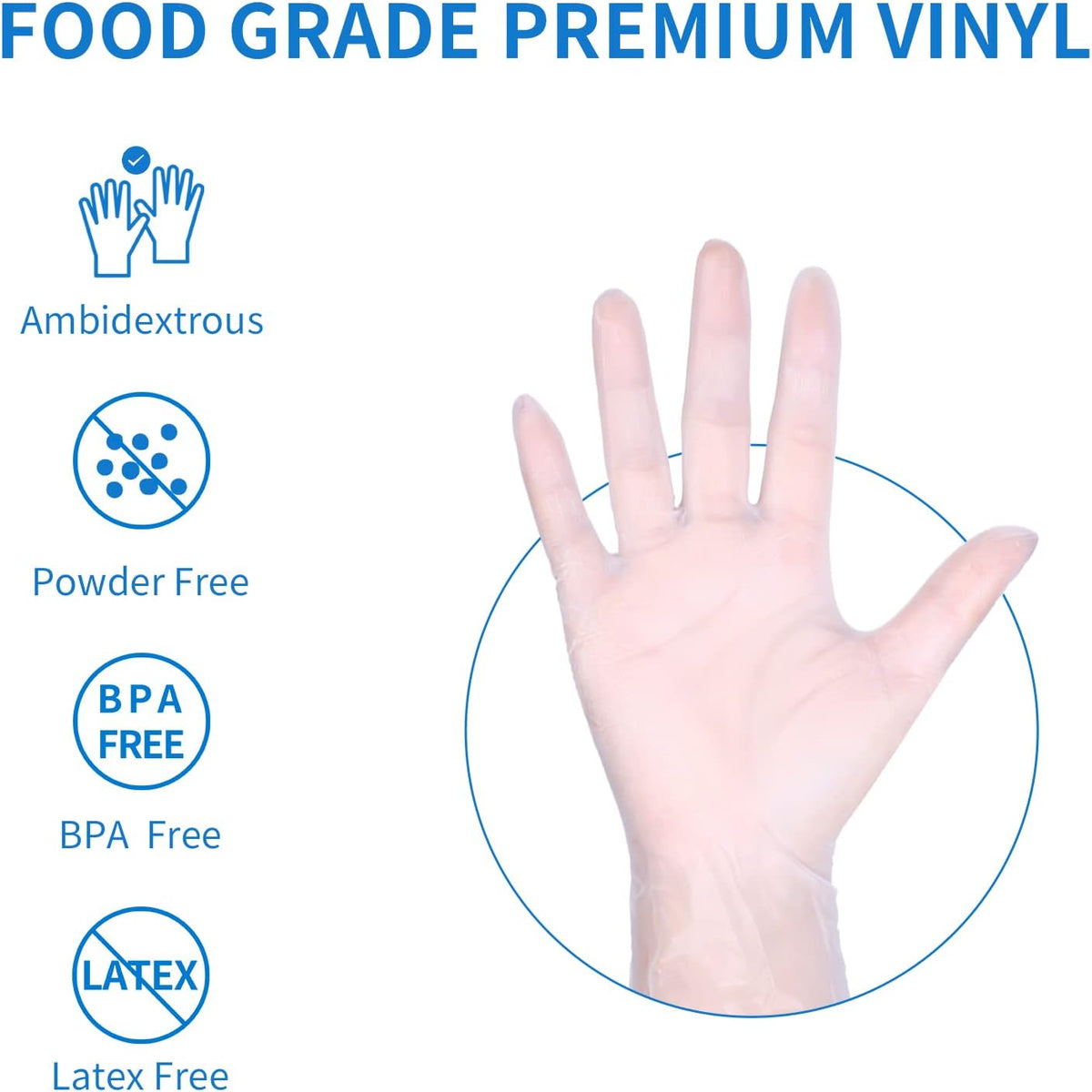 EDI Disposable Vinyl Gloves