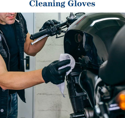 YKANG Black Disposable Nitrile Gloves,Latex Free Food Safe Cooking Gloves