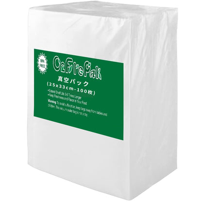 O2frepak Quart 8"x12" Vacuum Sealer Bags 100ct for Food Storage