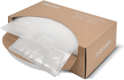Wevac 150 Pint 6"x10" & 150 Quart 8"x12" Vacuum Sealer Bags, Keeper Box