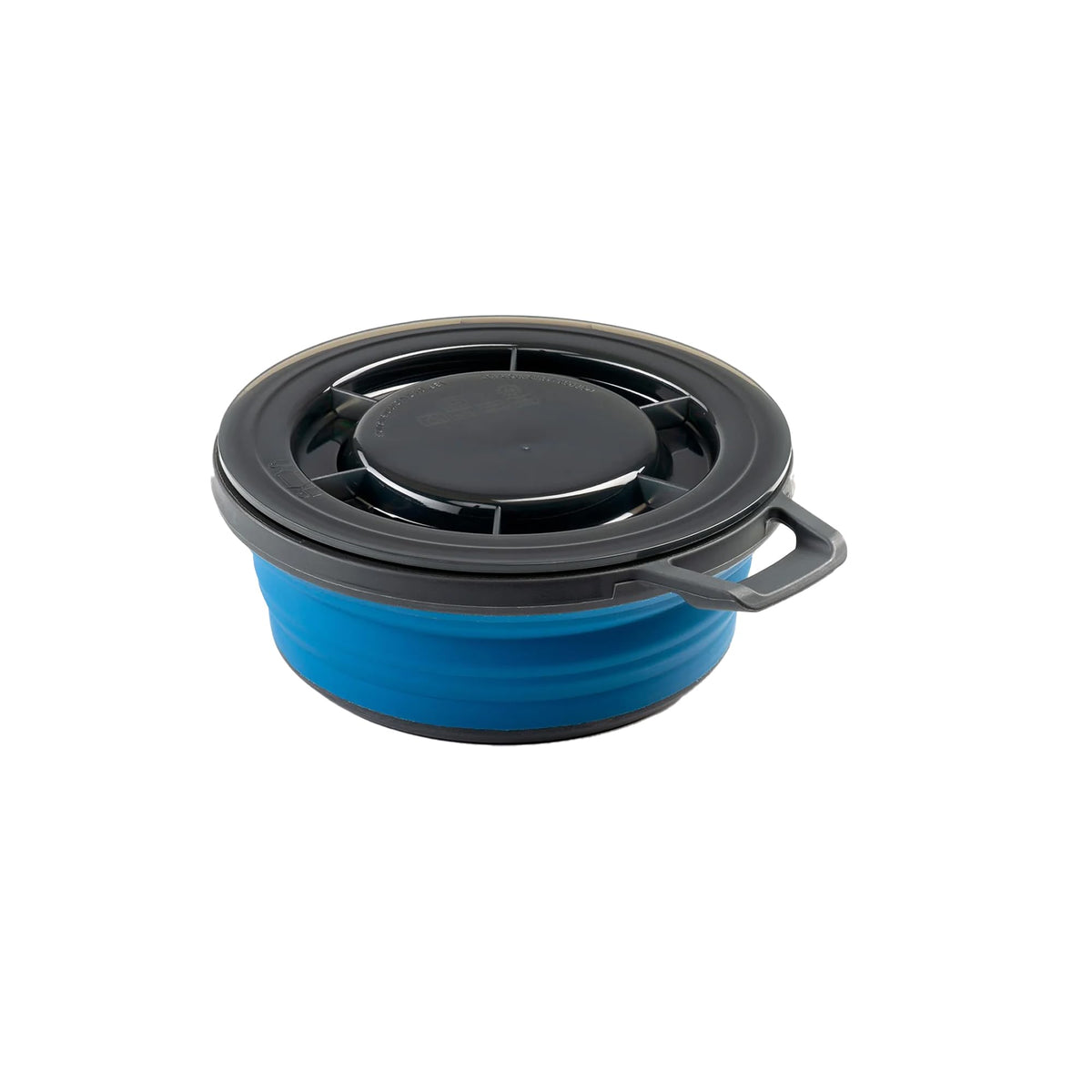 GSI Outdoors 79244 Escape Collapsible Bowl with Lid – 17 fl oz Silicone, Nylon & Polypropylene Camping Bowl with Handle, Packs Flat to 1 Inch for Backpacking, Hiking, Travel & Outdoor Meals, Blue
