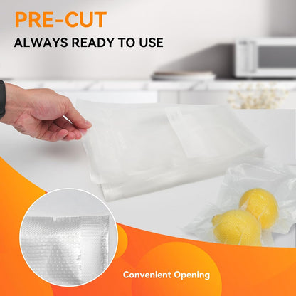 Wevac Vacuum Sealer Bags 11x16" 100 Gallon for Food Saver Vacuum Machine