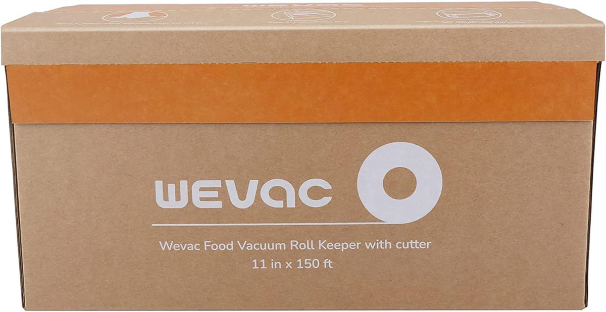 Wevac Vacuum Sealer Bags for Food, 11"x150' Roll, Fits Food Saver Machines